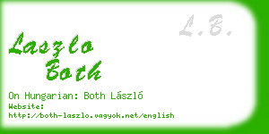 laszlo both business card