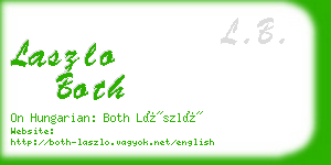 laszlo both business card